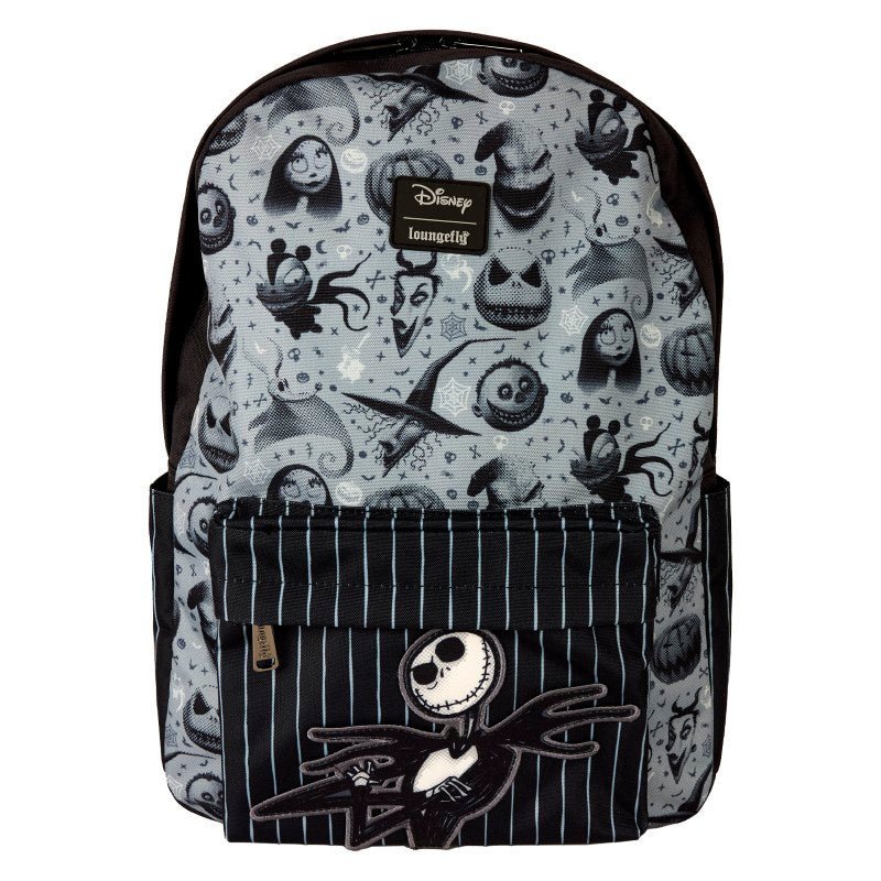 Disney Loungefly Sac A Dos Nylon Full Size Nightmare Before Christmas Nbx