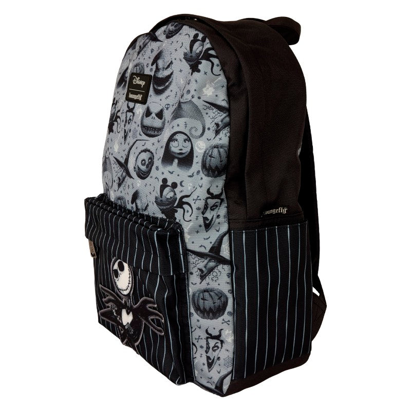 Disney Loungefly Sac A Dos Nylon Full Size Nightmare Before Christmas Nbx