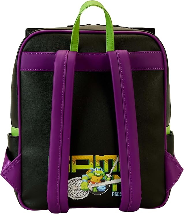 Loungefly Teenage Mutant Ninja Turtles 40th Anniversaire Vintage Arcade Mini Backpack,